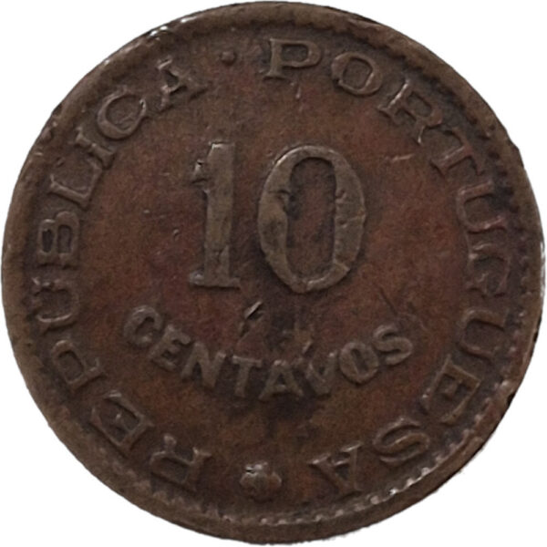 Timor 10 Centavos 1958