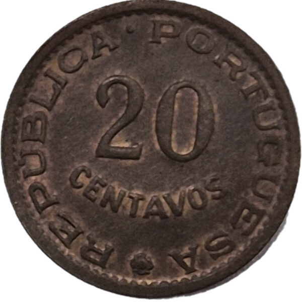 Timor 20 Centavos 1970