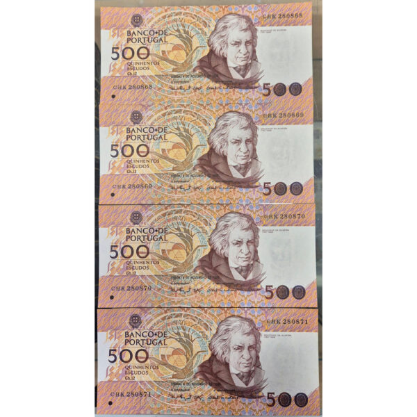 Lote 4 notas - 500$00 Ch.12 (04/11/1993)