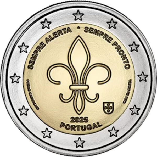 2 euros 2025 BNC Sempre alerta sempre pronto