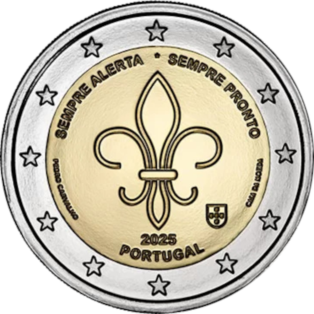 2 euros 2025 BNC Sempre alerta sempre pronto