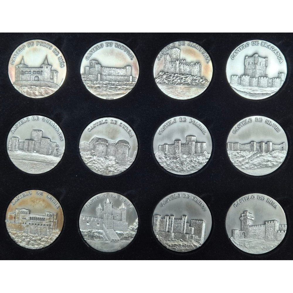 Castelos de Portugal Medalhas em Prata