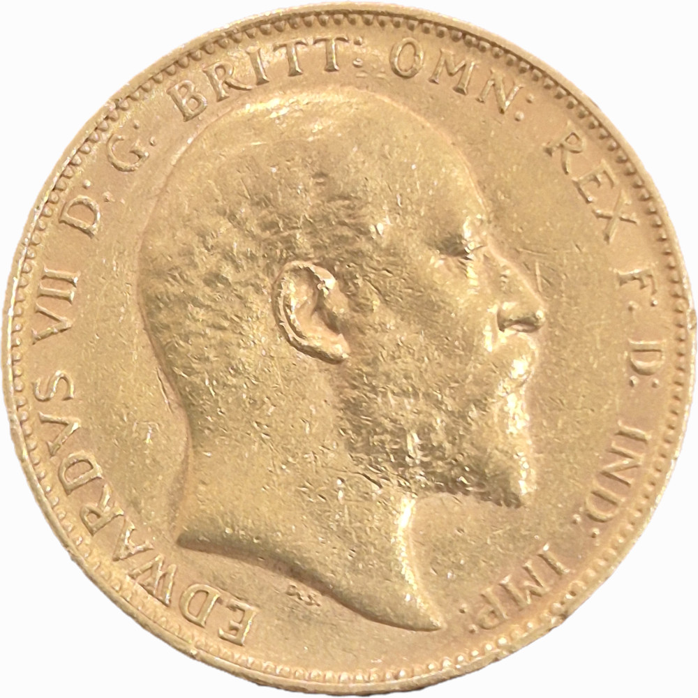 Libra em ouro 1904 P Rei Edwardus VII