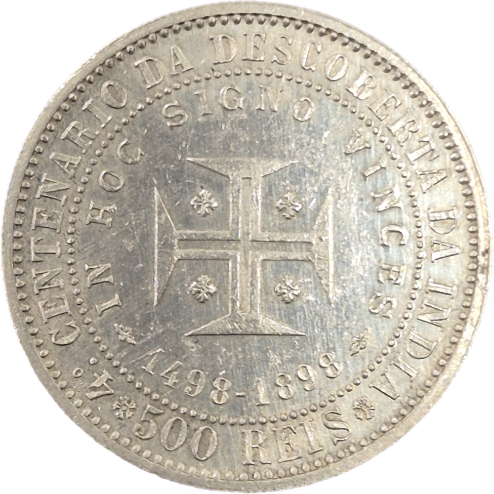 D. Carlos I e Amélia 500 réis 1898