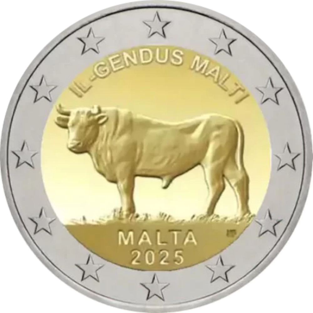 Malta 2 euros 2025 Touro