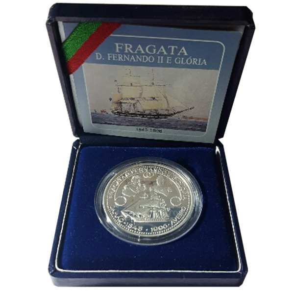 Moeda Proof 1000$00 Fragata Fernando II e Glória 1996