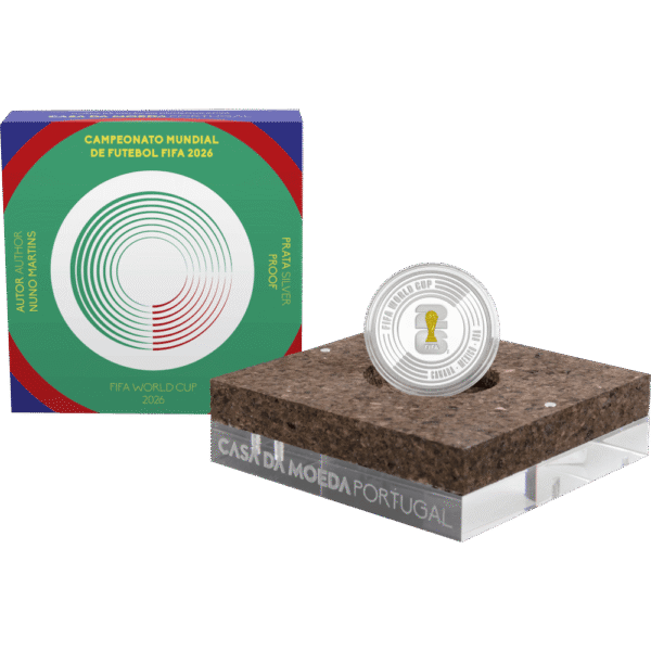 moeda Portugal 5€ 2026 FIFA World Cup (Prata Proof)