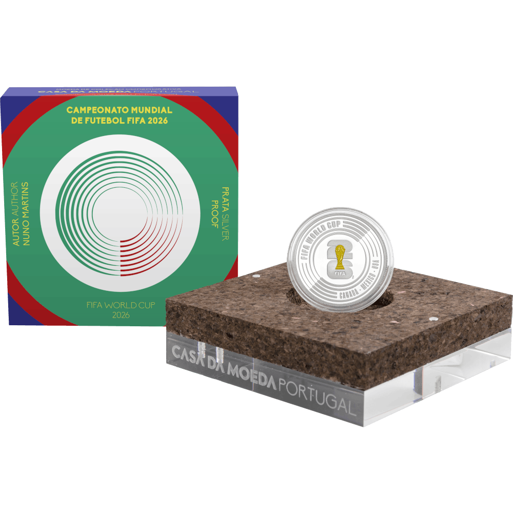 moeda Portugal 5€ 2026 FIFA World Cup (Prata Proof)