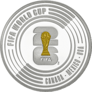 moeda Portugal 5€ 2026 FIFA World Cup (Prata Proof)
