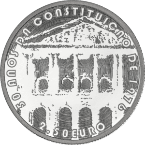 Moeda Portugal 2.5€ 2026 50 Anos da Constituição de 1976