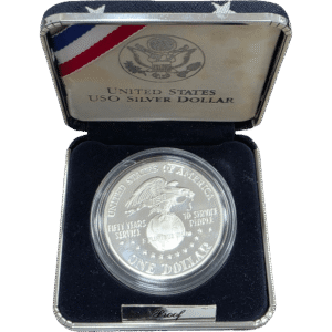 moeda E. U. da América 1 Dollar 1991 50º Aniv. USO