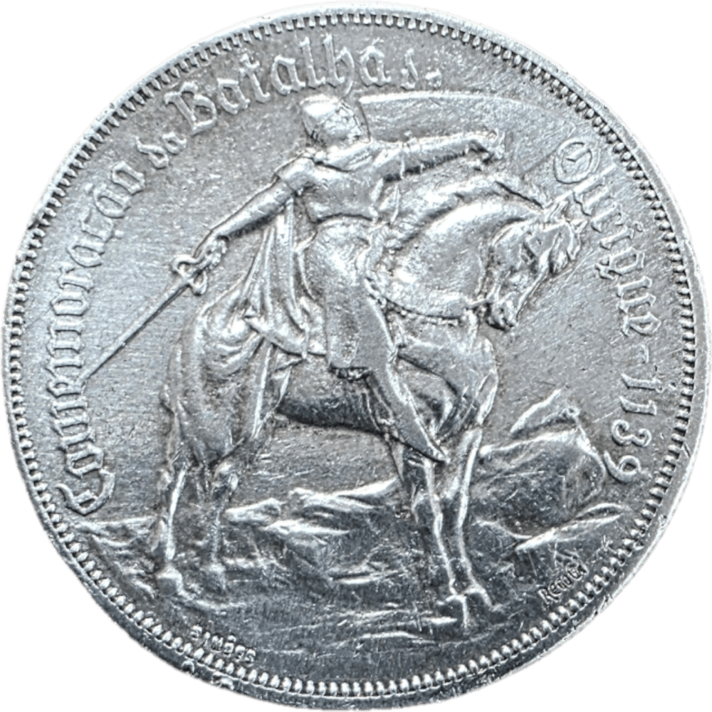 moeda de prata de 10$00 1928 Batalha de Ourique