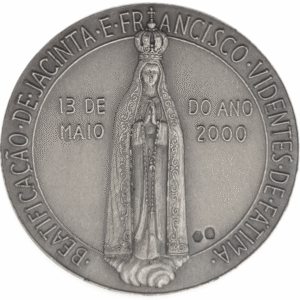 Medalha Prata Papa João Paulo II 2000 - verso