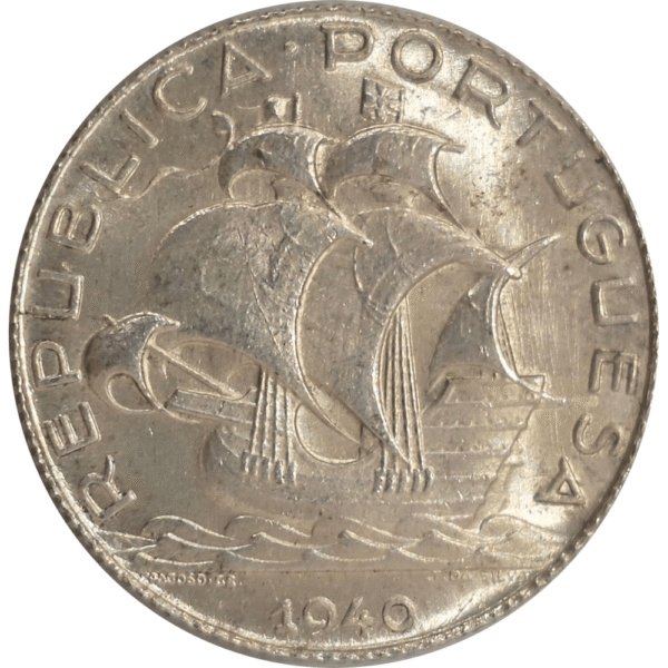 Moeda de 2,5 escudos de 1940 em prata
