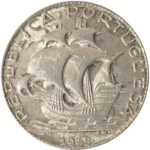 Moeda de 2,5 escudos de 1948 em prata