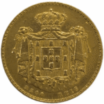 Moeda de Ouro D. Maria II, 2500 réis de 1851 - verso