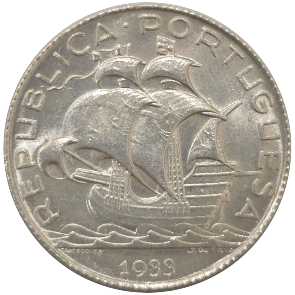 Moeda de 1933 de 2 escudos e 50 centavos em prata